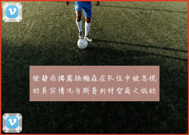 徐静雨揭露杨瀚森在队伍中被忽视的真实情况与斯普利特智商之低的尴尬真相